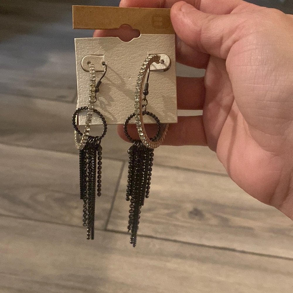 New Buckle Earrings two pair with tags